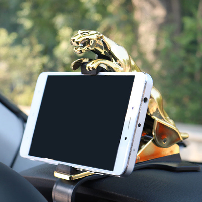 LEOPARD , CHEETAH , PHONE HOLDER || GOLD PLATED || METAL TOUCH [FREE SHIPPING]